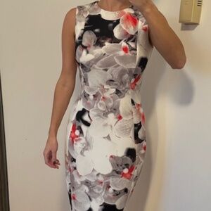 Calvin Klein Floral Work Dress